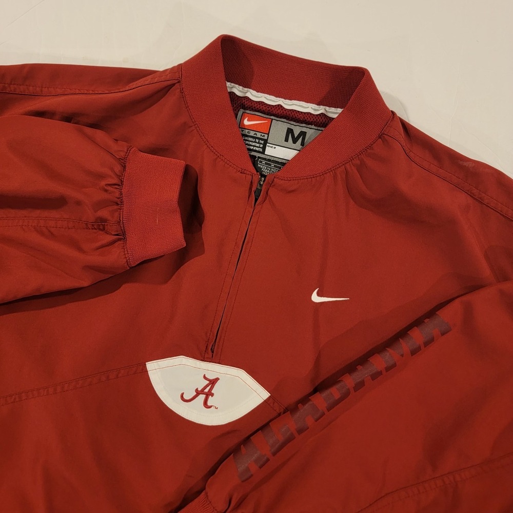 Alabama Crimson Tide Jacket Mens M Nike Pullover Windbreaker Y2k Vintage